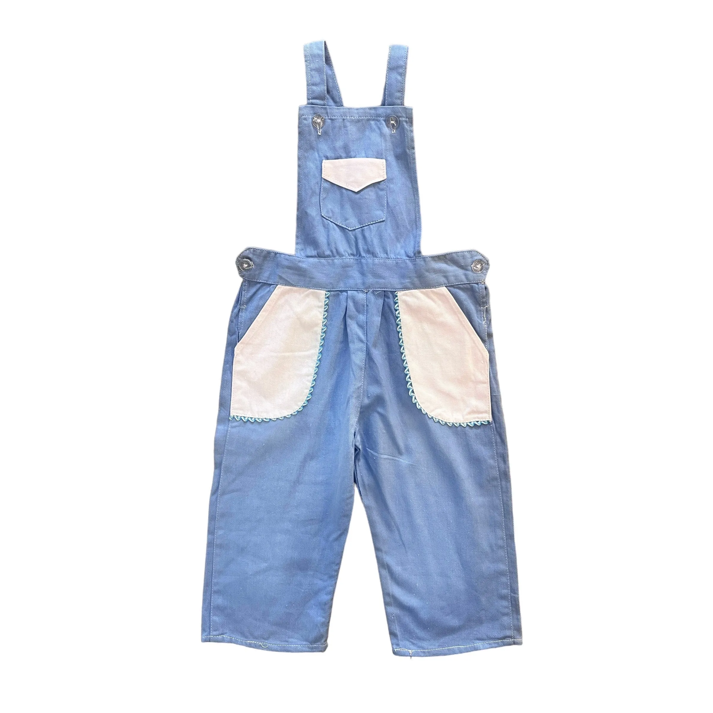 1970s Blue  Dungarees 12-18M