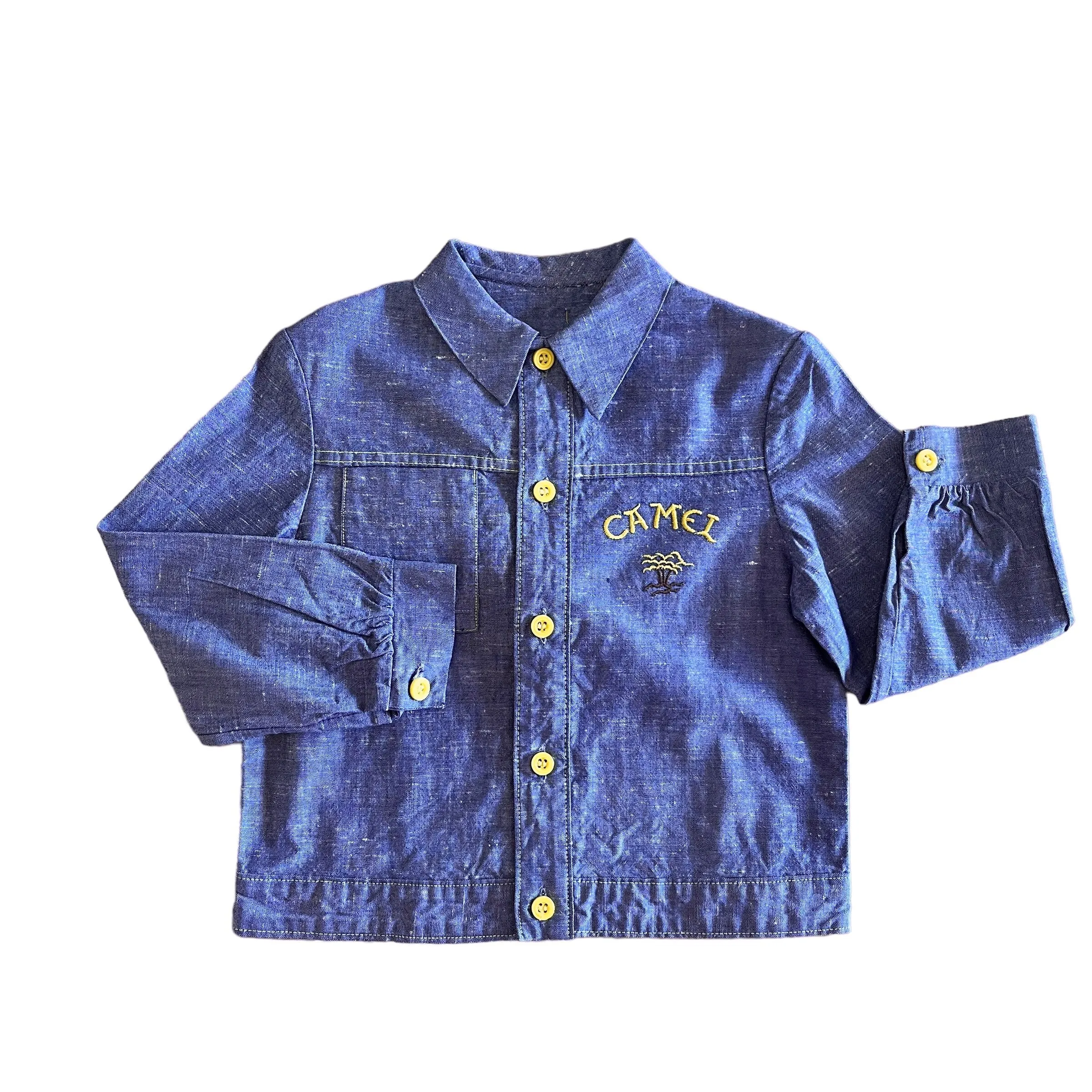 1970s Blue Overshirt  4-5Y