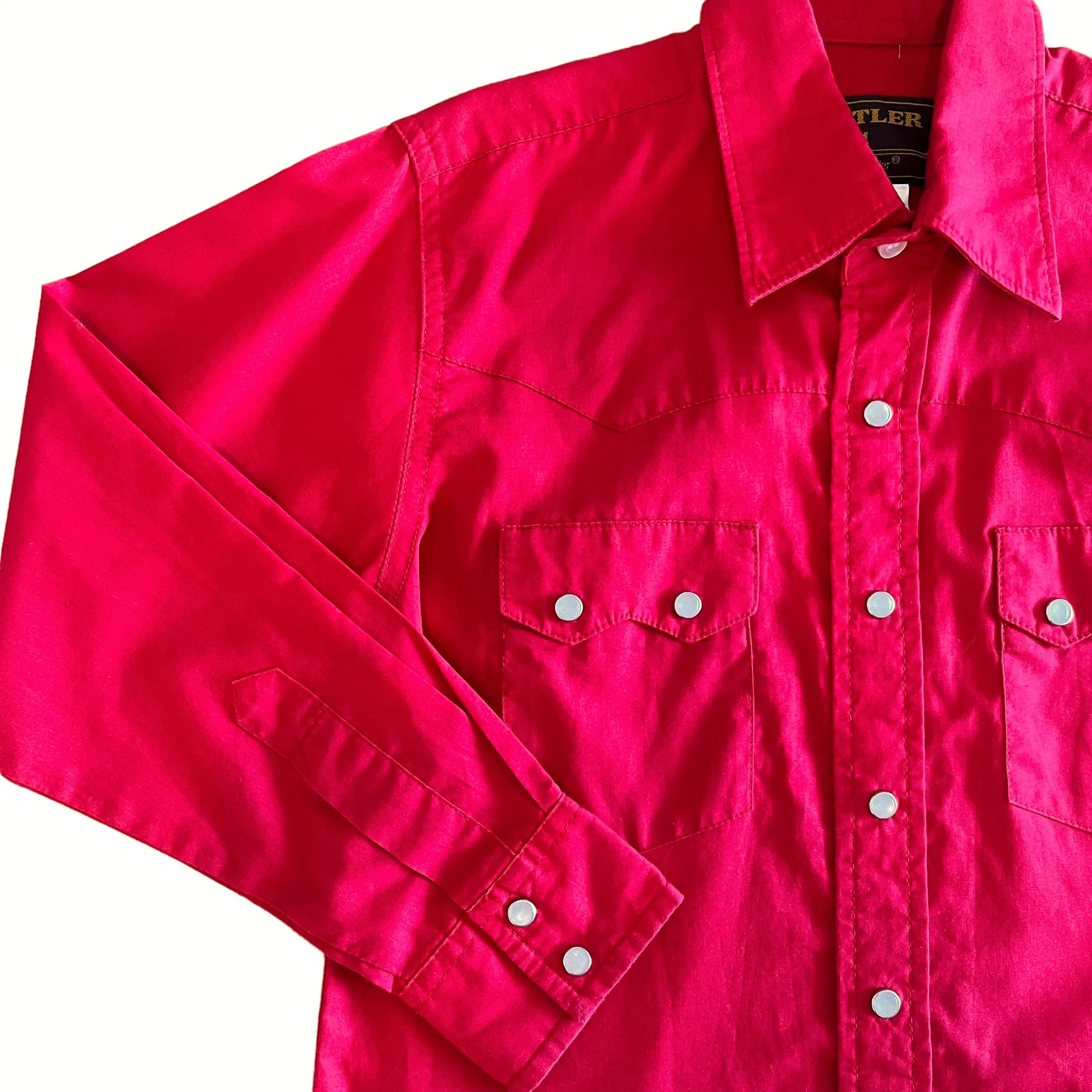 1970s Dark Red Shirt /  8-10Y