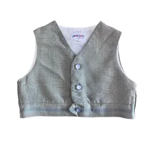 1970's Khaki  Baby Waistcoat / 6-9 Months