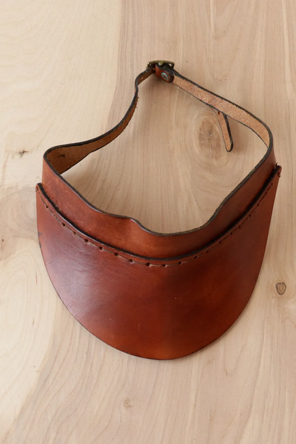 1970s Leather Visor