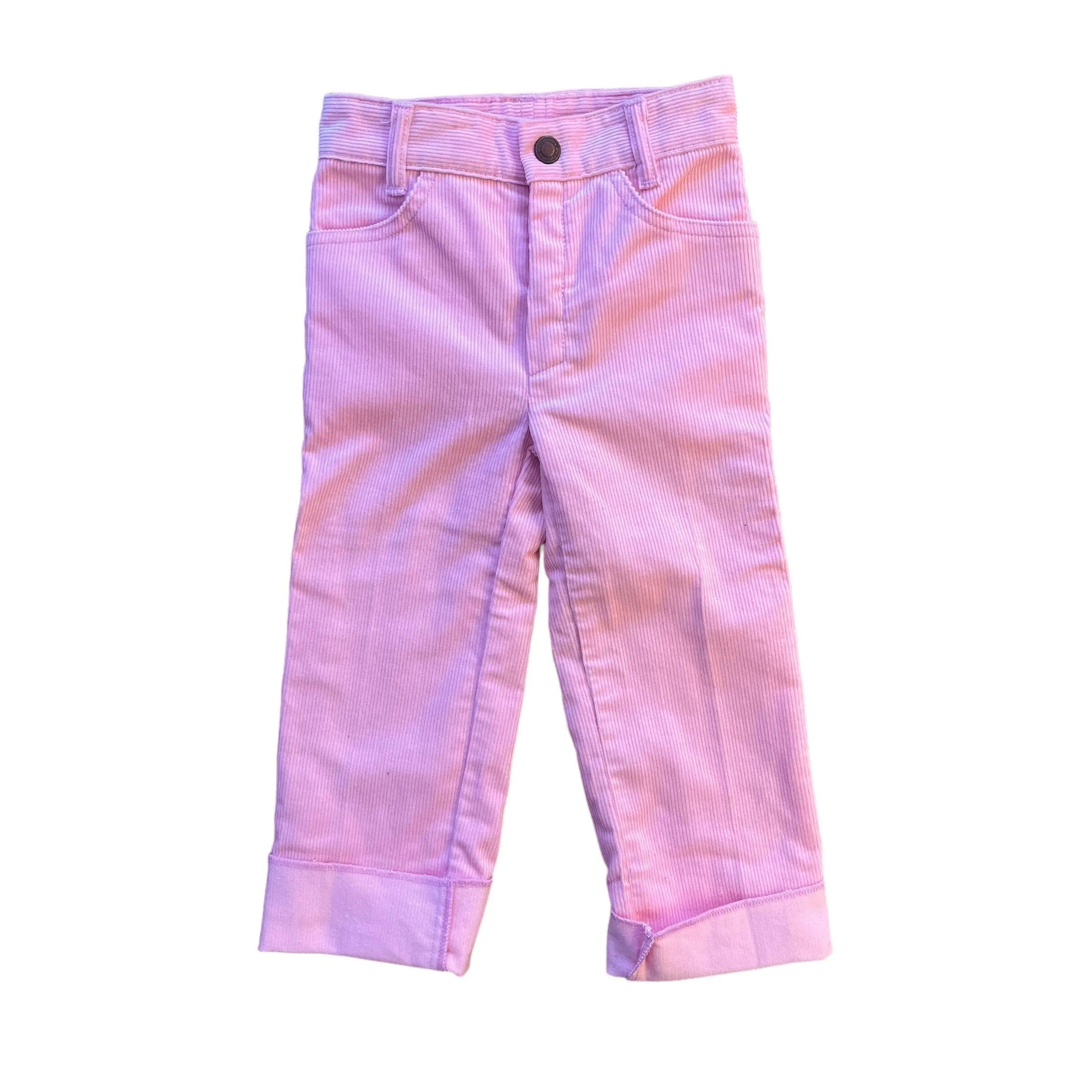 1970s Pink Corduroy Trousers /  18-24M