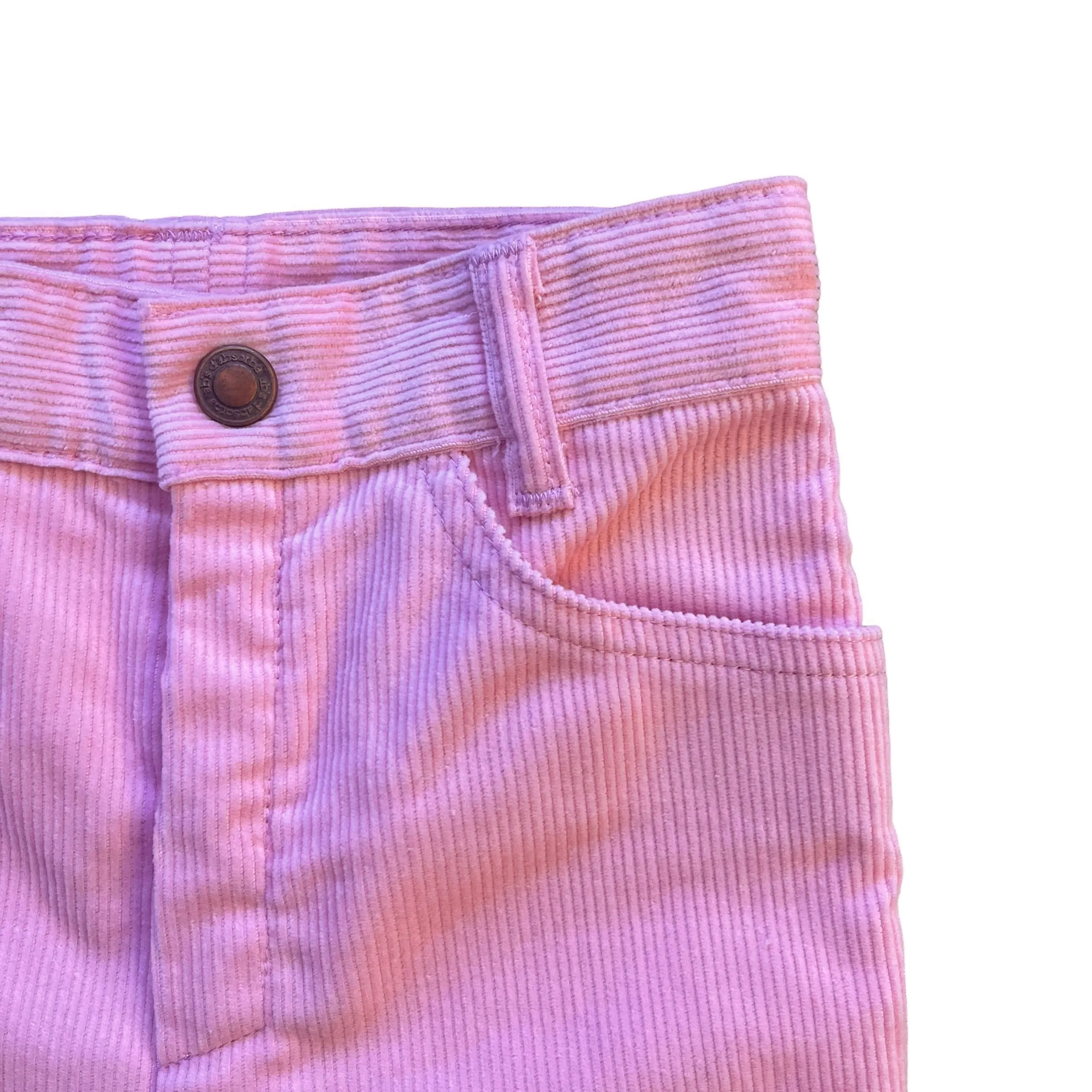 1970s Pink Corduroy Trousers /  18-24M