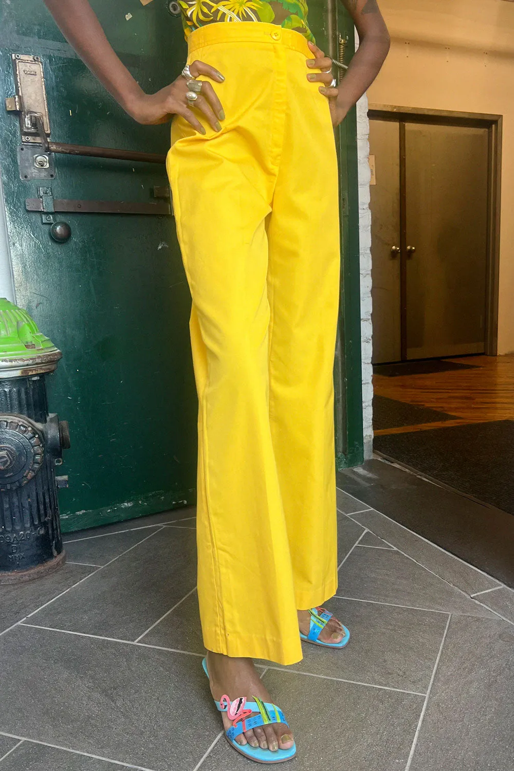 1970s Sunny Yellow Flares XS/S