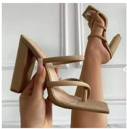 2021 Summer New Women Shoe Sexy High Heels Open Toe Sandals Women Casual Sandals Fashion Comfortable Women Sandals Zapatos Mujer