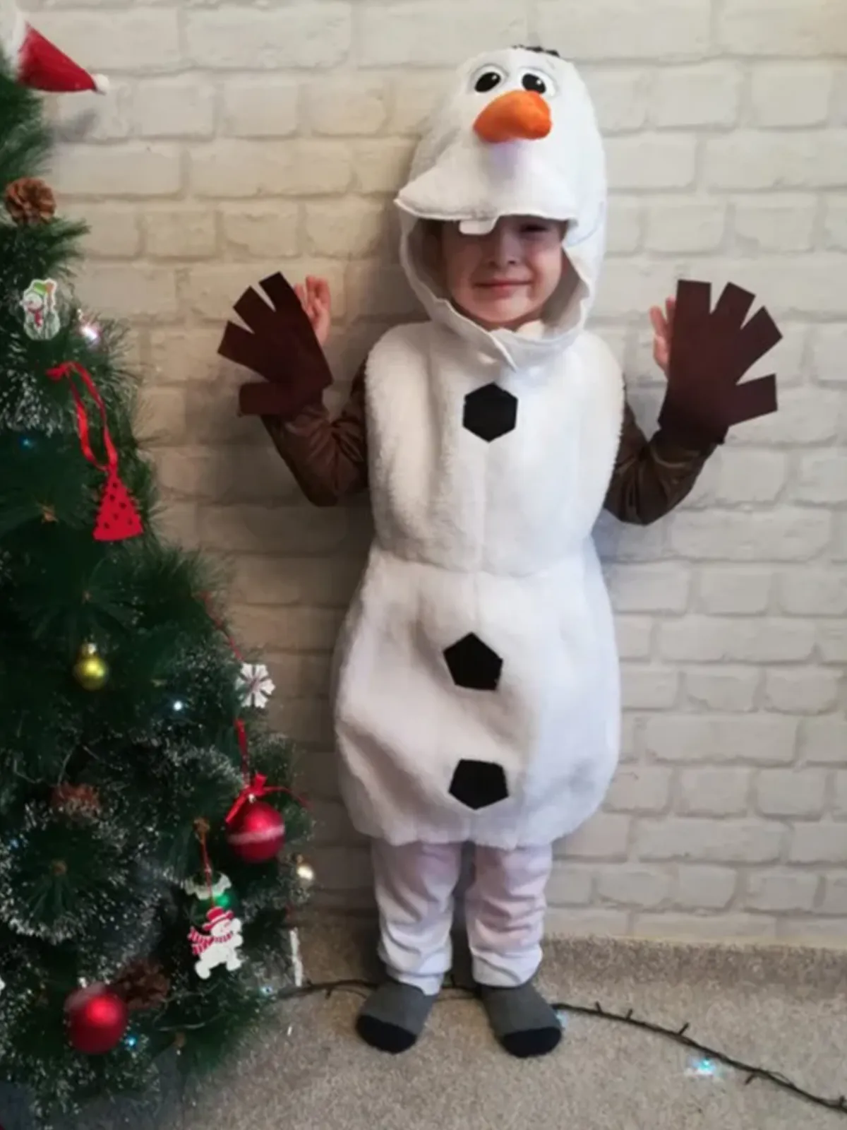 Adorable Kids Olaf Halloween Costume