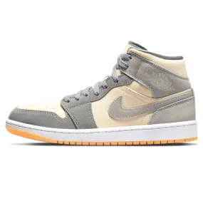 Air Jordan 1 Mid Coconut Milk Particle Grey