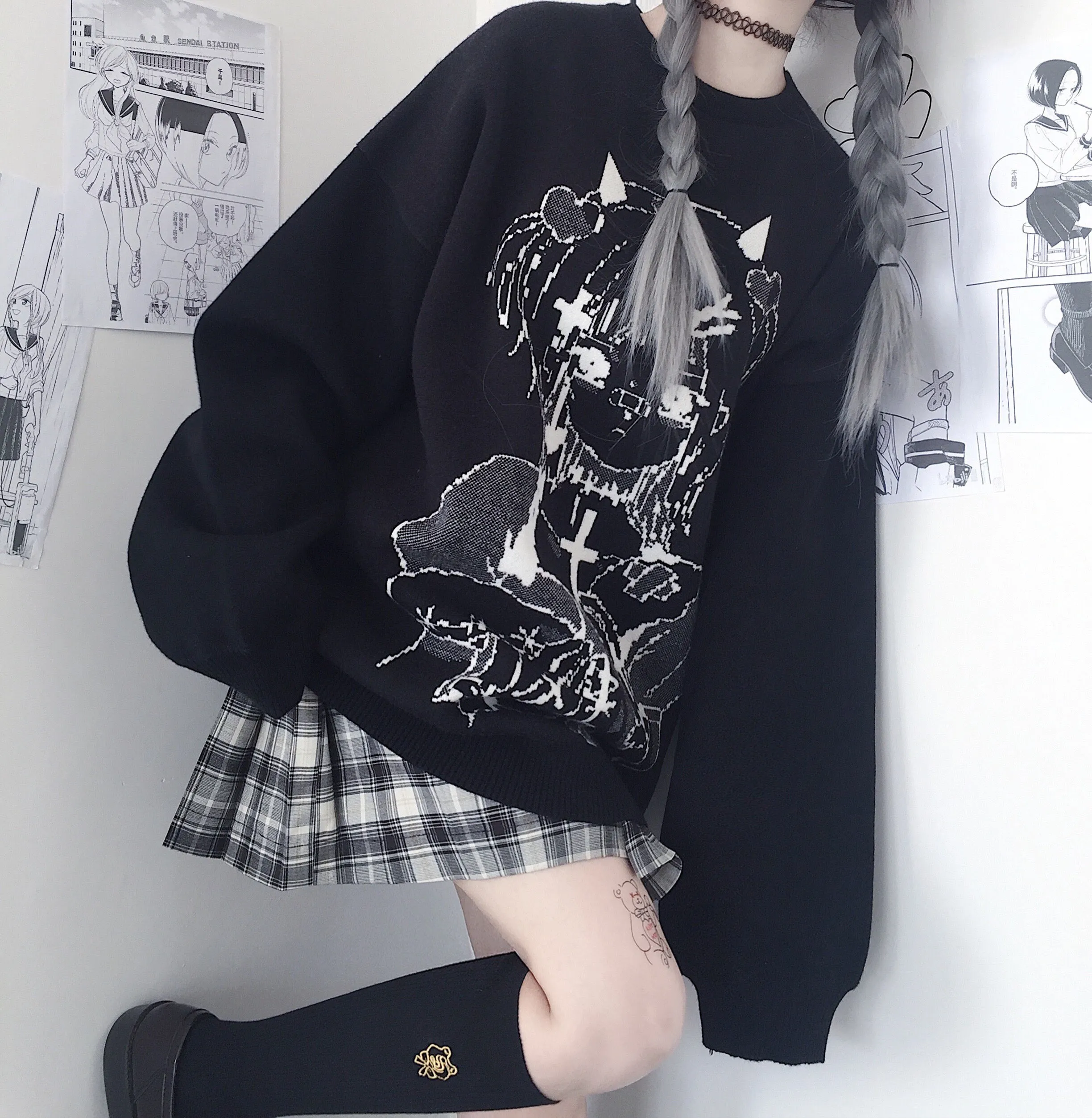 Anime Girl Winter Sweater SD02601