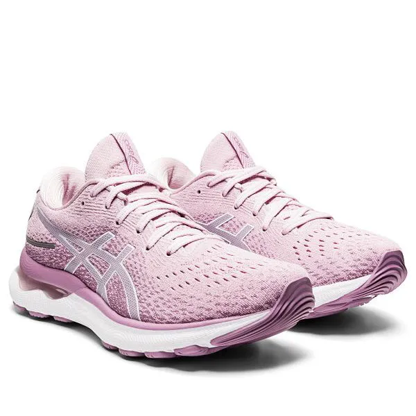 Asics Gel Nimbus 24 Women Barely Rose White   