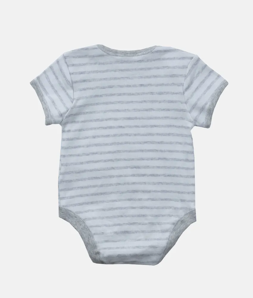 Baby Bodysuit - Grey Stripes