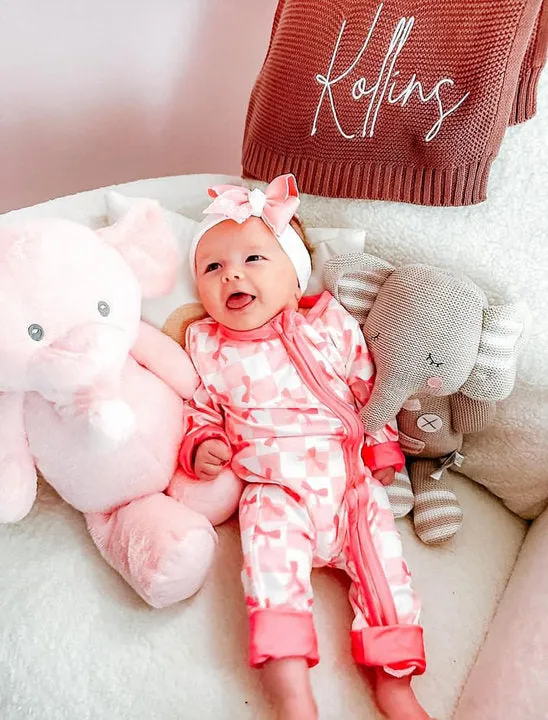 Baby Girl Bow Jumpsuit