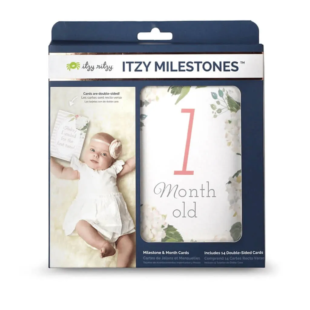 Baby Girl Milestones Card