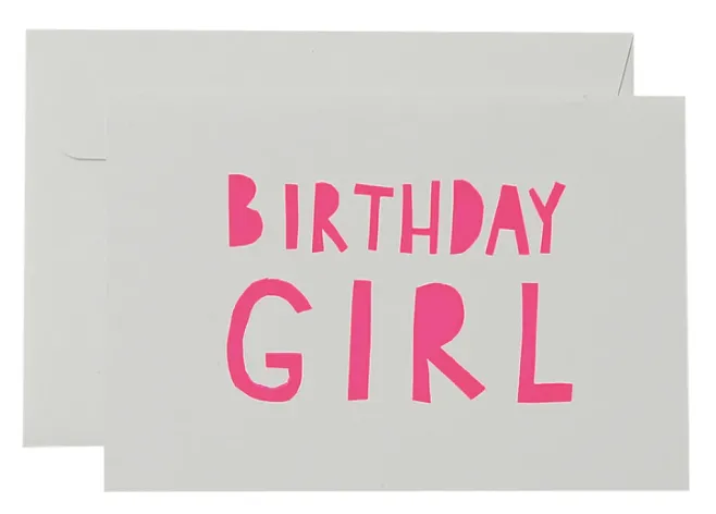 Big Birthday Girl Card