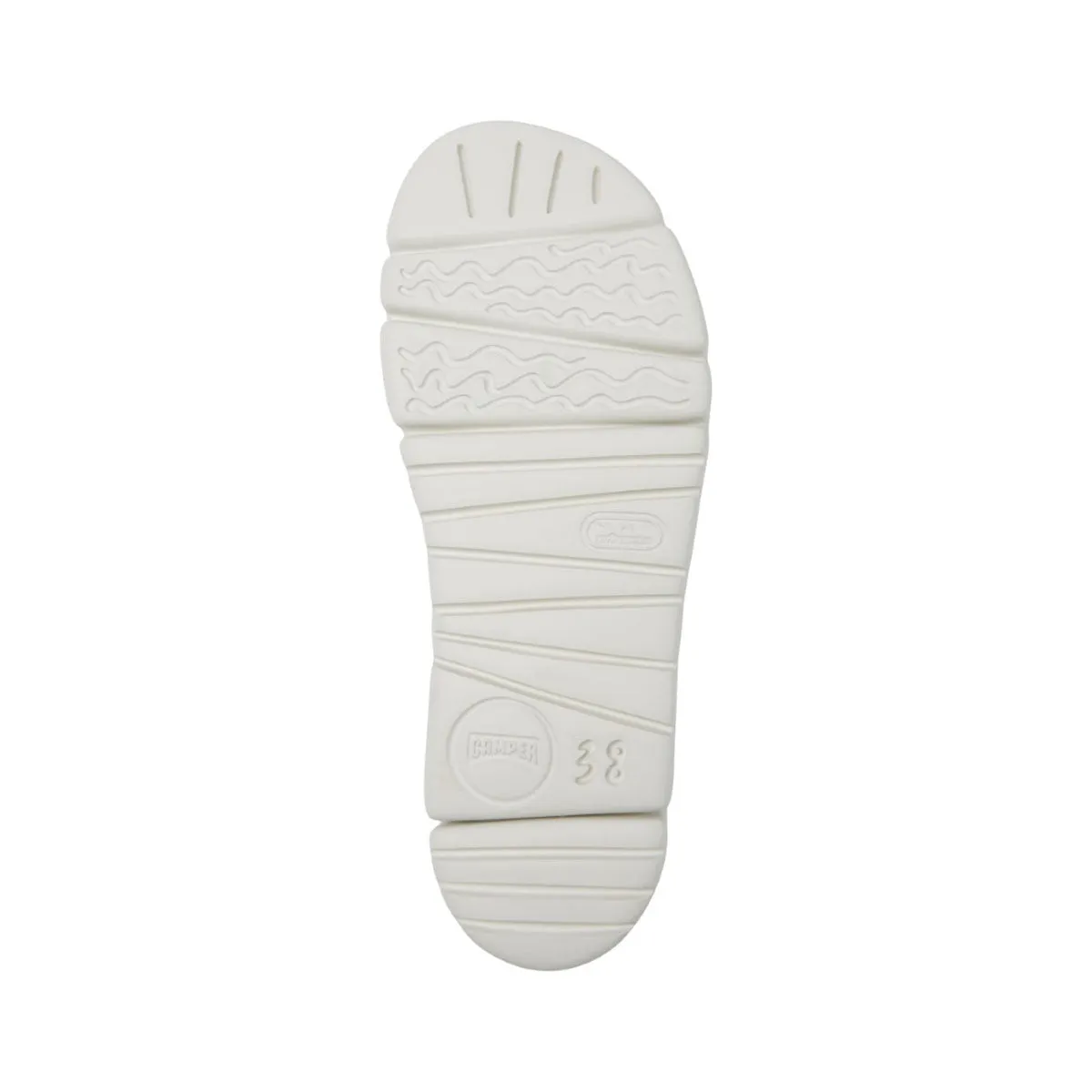 Camper Oruga White and pink leather sandals for women   