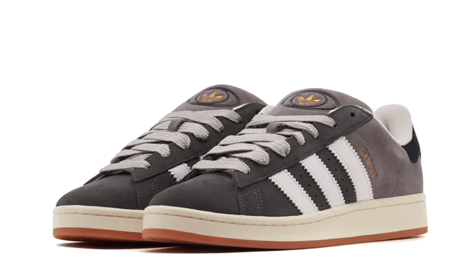 Adidas Campus 00s Dark Grey with Grey Gum Sole - Retro Style Sneakers