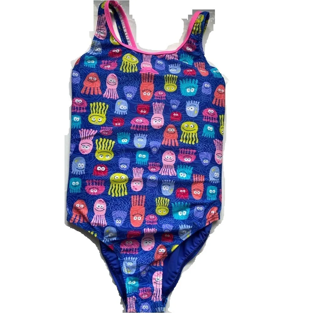 Costume da bambina AQUARAPID art. LELIS costume intero blu da piscina mare