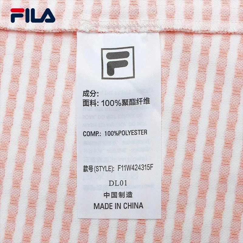 FILA CORE WHITE LINE EMERALD Women Dress in Orange