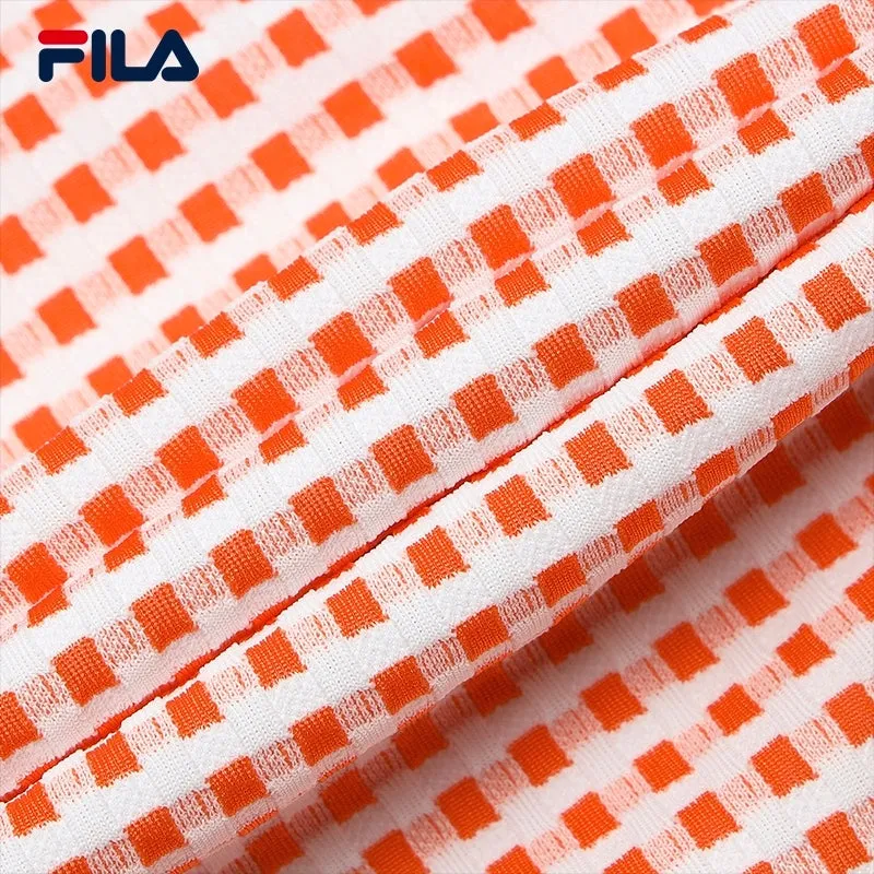 FILA CORE WHITE LINE EMERALD Women Dress in Orange