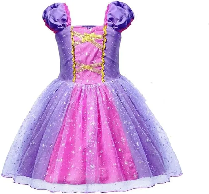 Girls Rapunzel Costume Princess Dress S3907268