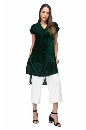 Green Velvet Touche For Women