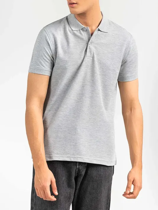 Grey Basic Polo