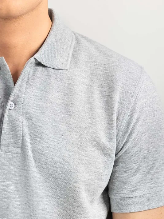 Grey Basic Polo