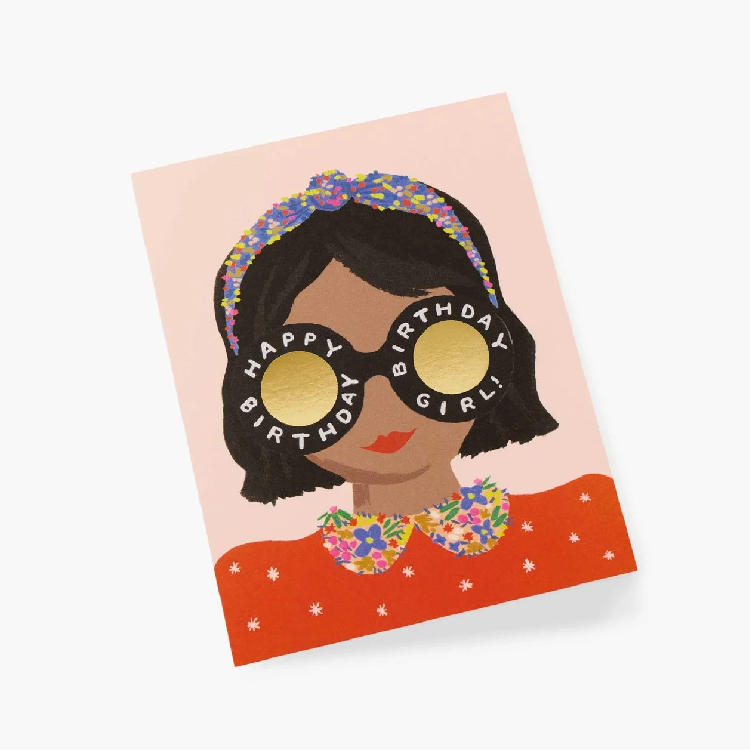 Headband Birthday Girl Card