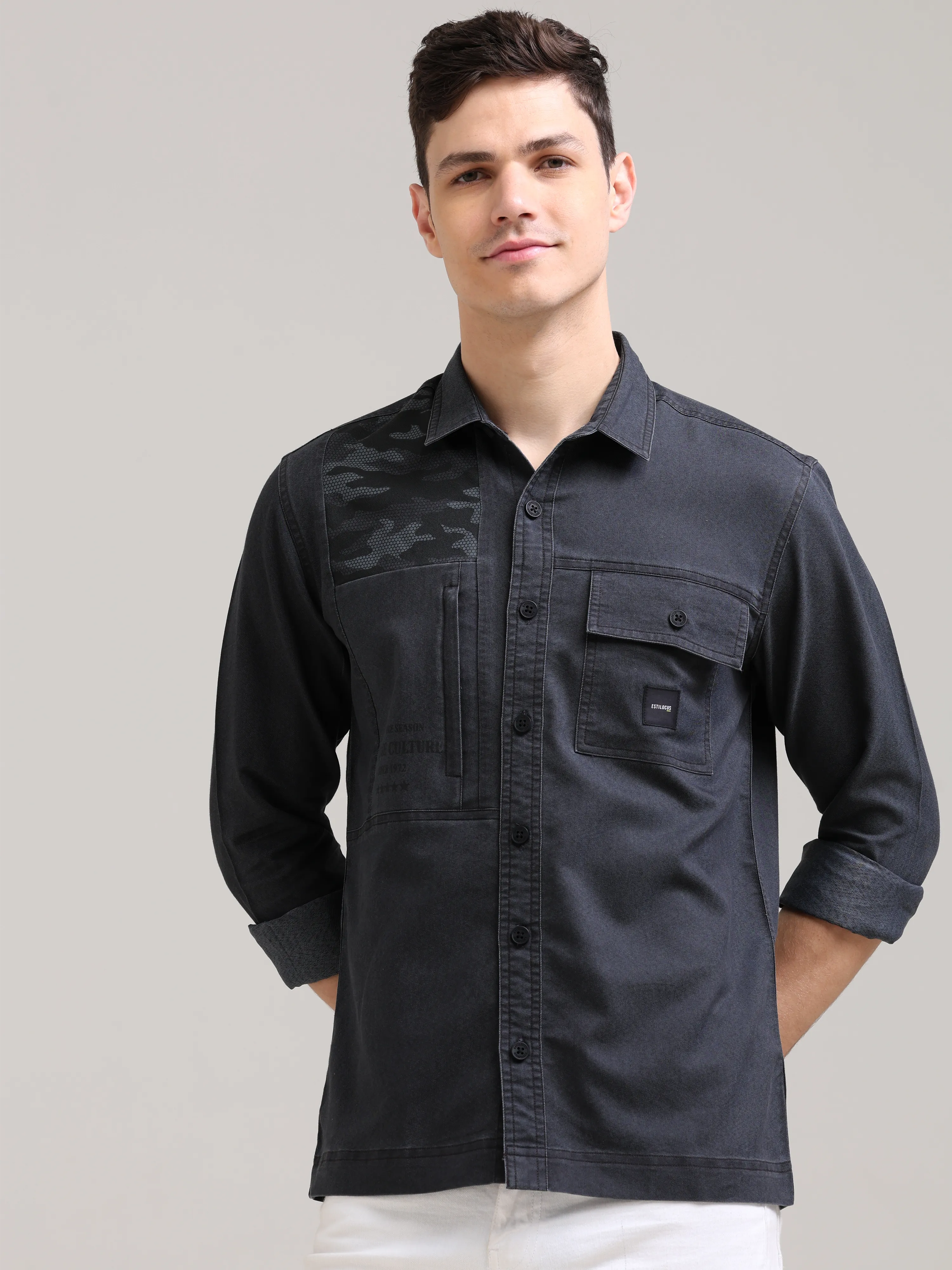 Iron Grey Denim Shirt