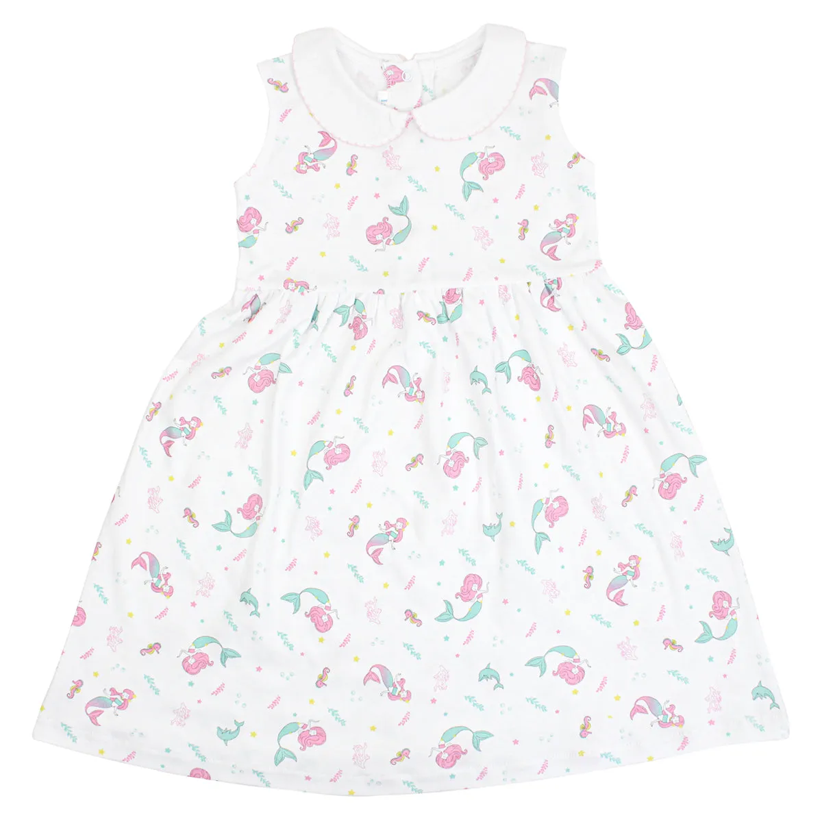 Little Mermaids Printed Dress | Girl