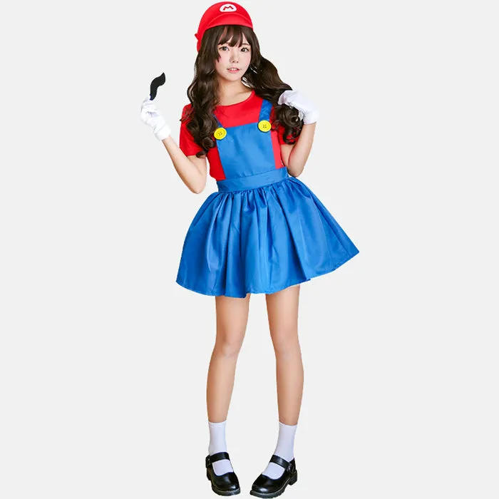 Mario cosplay dress costume green/red