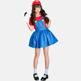 Mario cosplay dress costume green/red