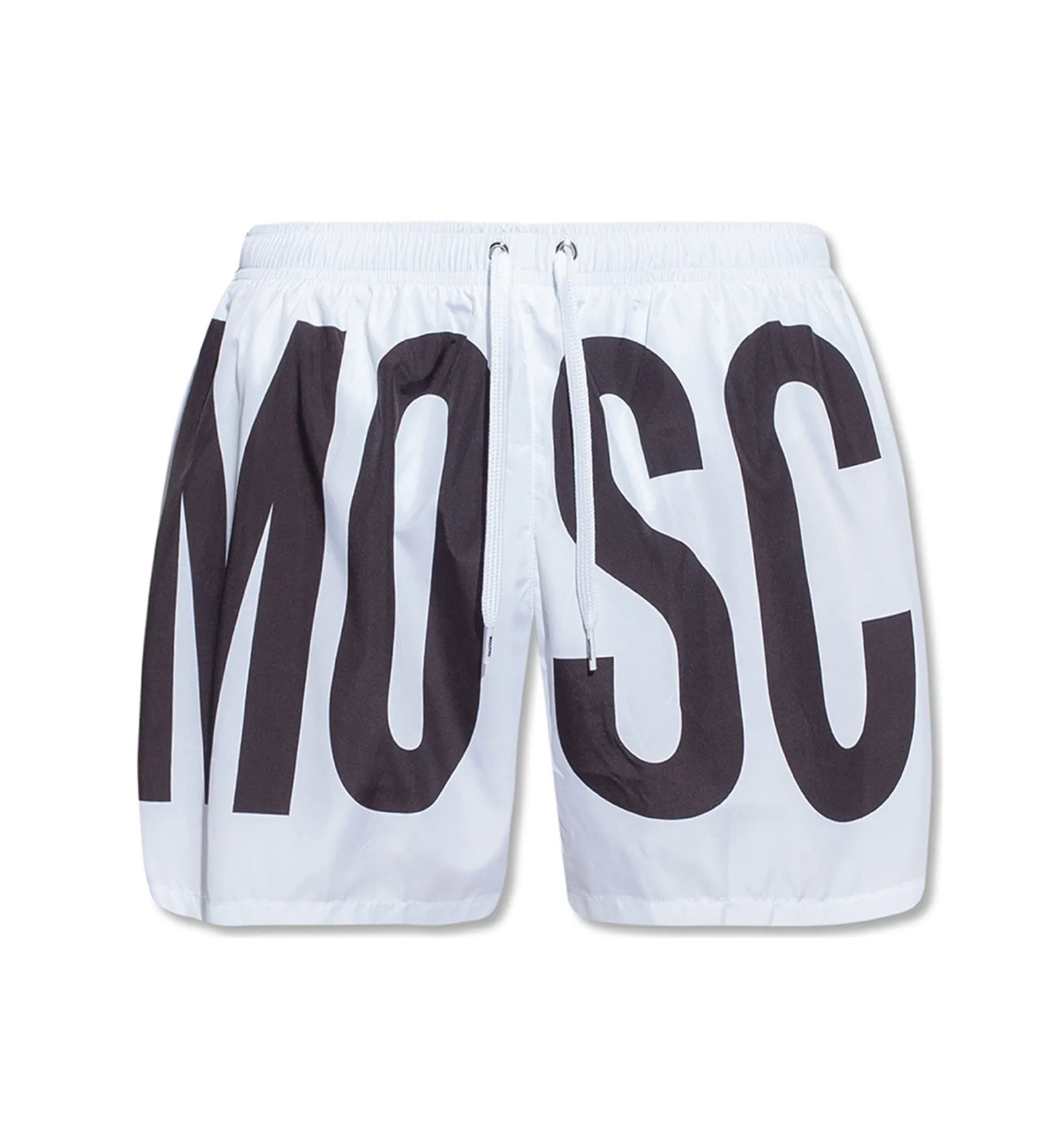 Moschino Costume Mare Bianco Big Logo