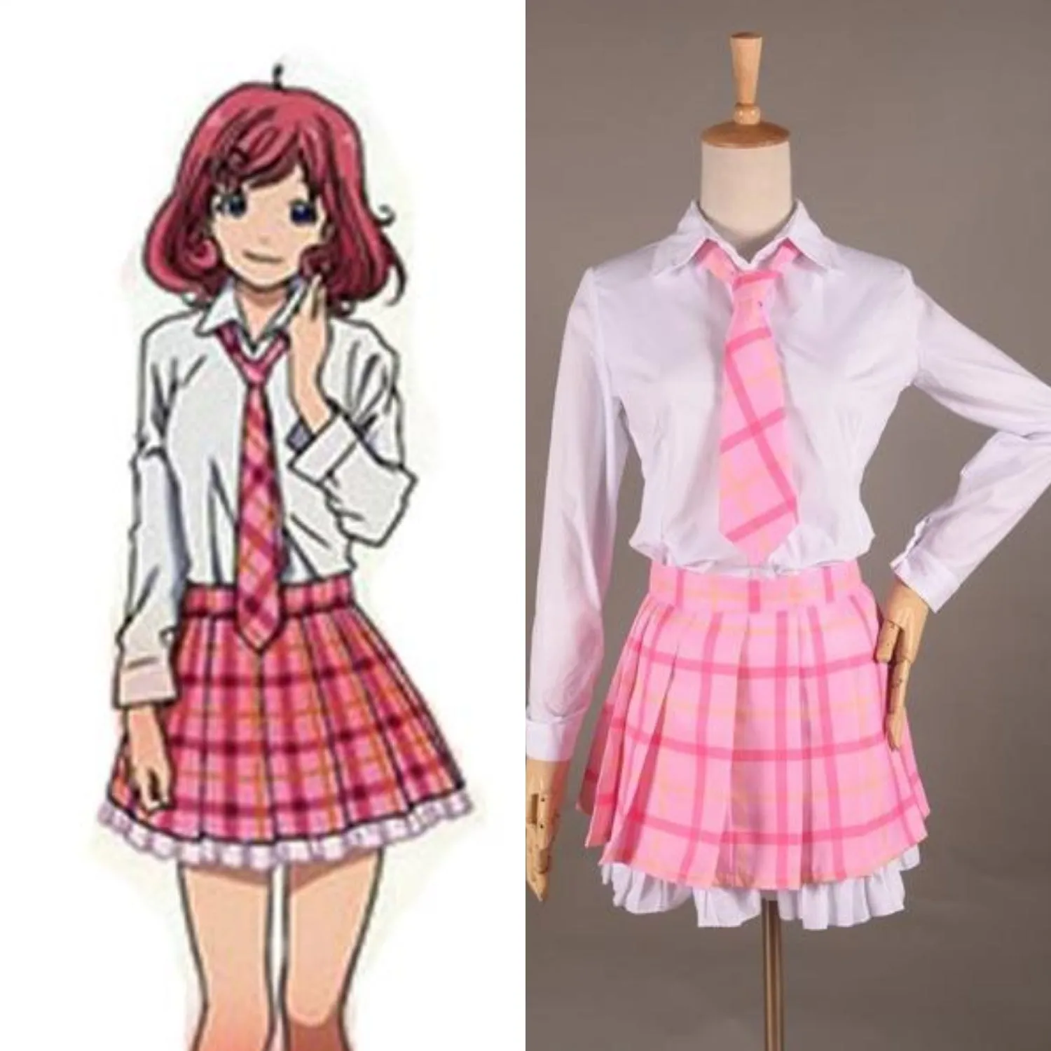 Noragami Ebisu costume cosplay pink outfit