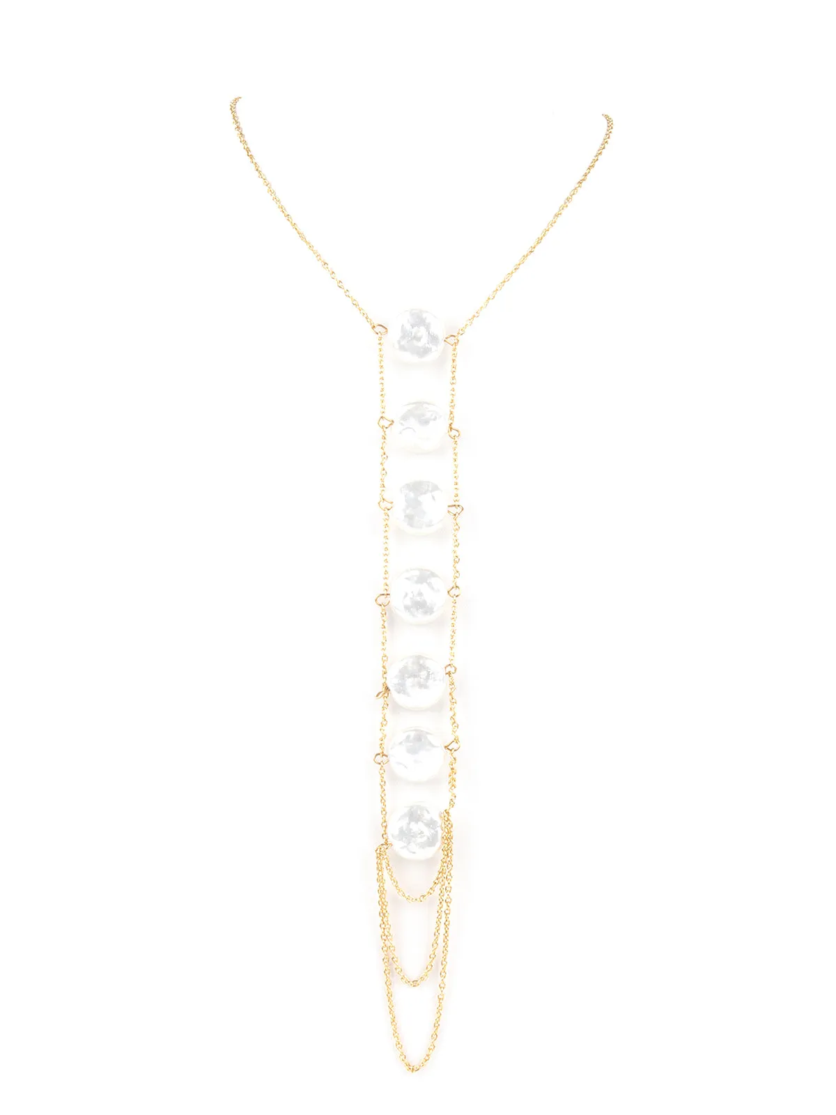 Odette White Mid Length Neckpiece For Women