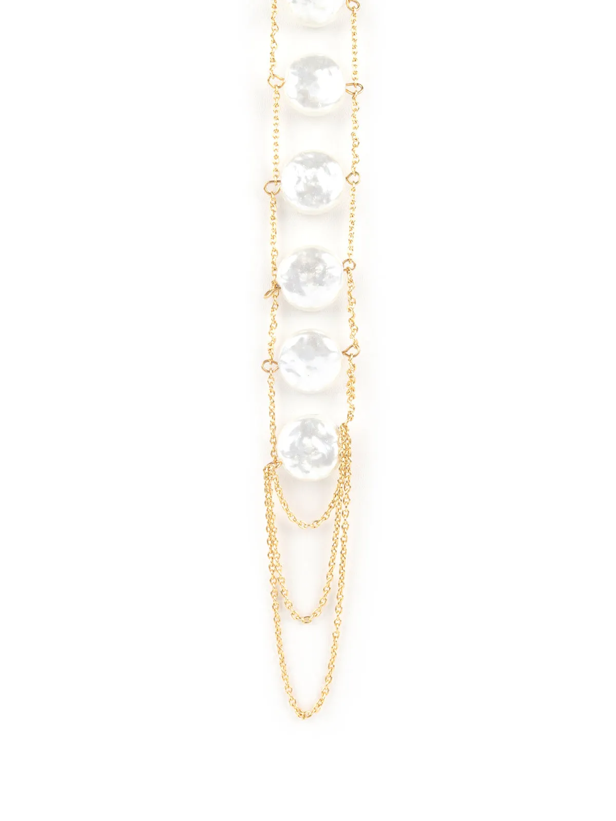 Odette White Mid Length Neckpiece For Women