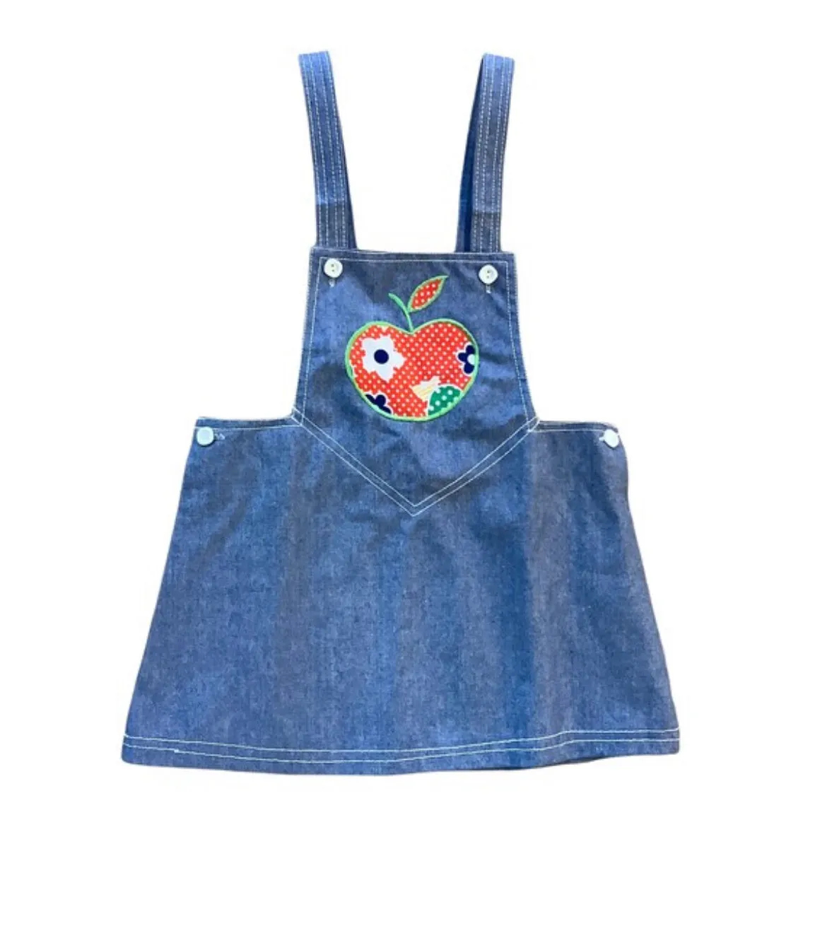 "Apple" Pinafore Dress / 2-3Y