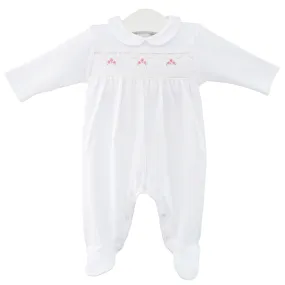 Roses Smock Footie | Baby Girl