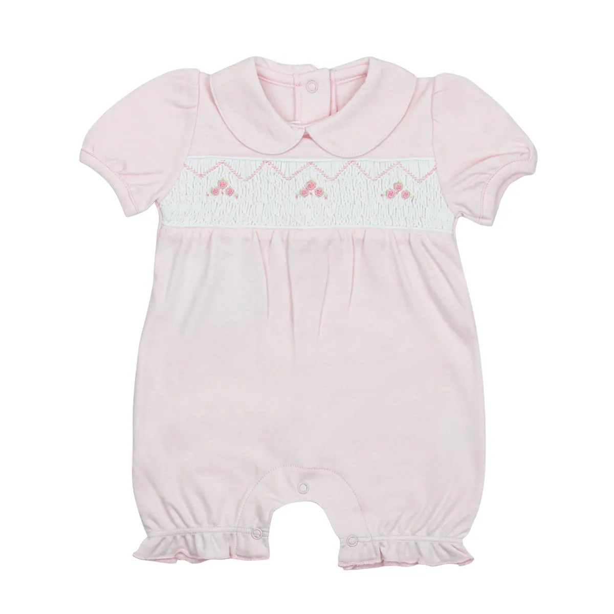 Roses Smock Romper | Baby Girl