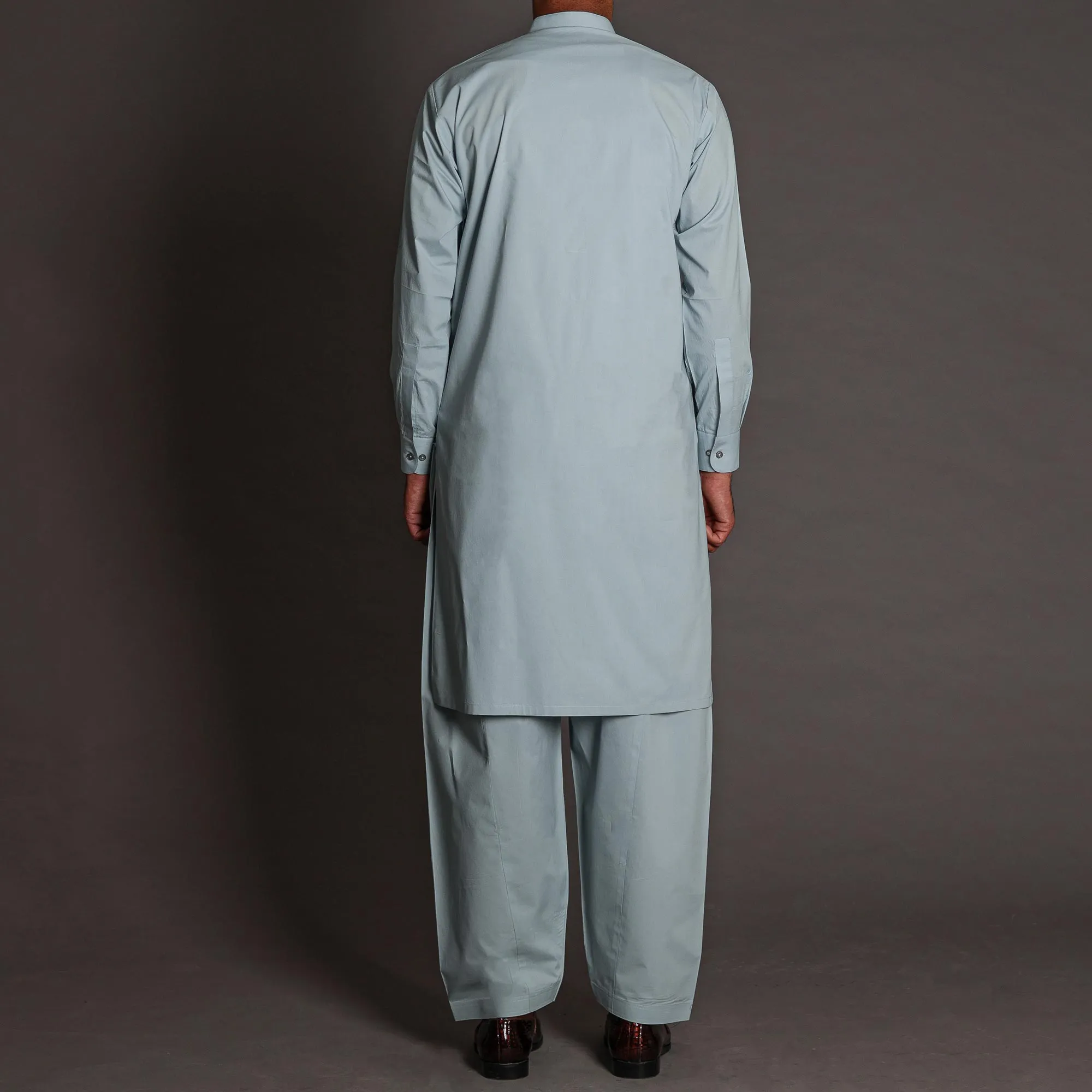 Saleti Grey Shalwar Qameez