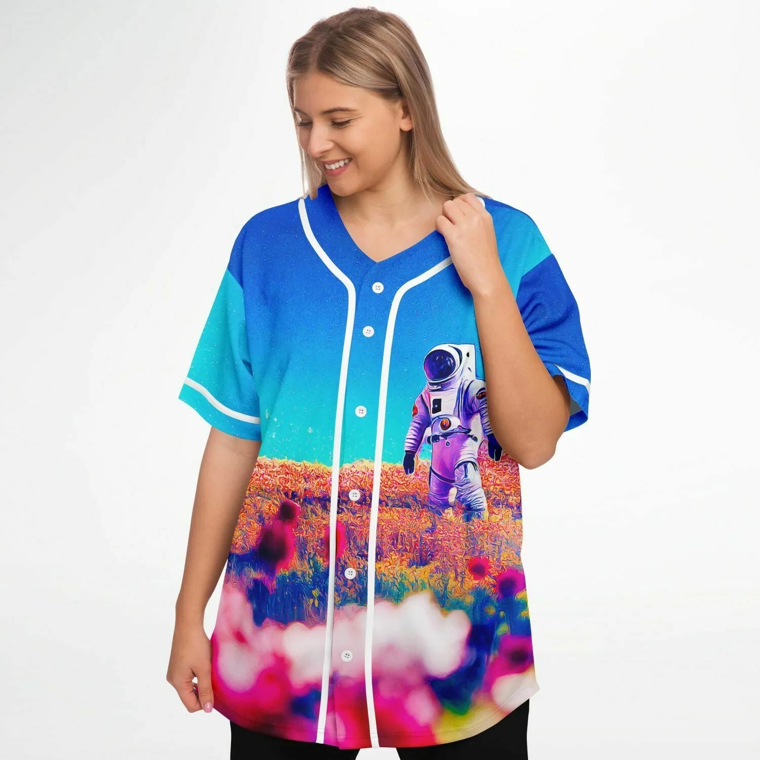 Space Flower Walk Women Jersey