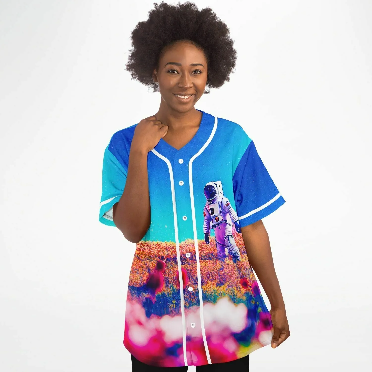 Space Flower Walk Women Jersey