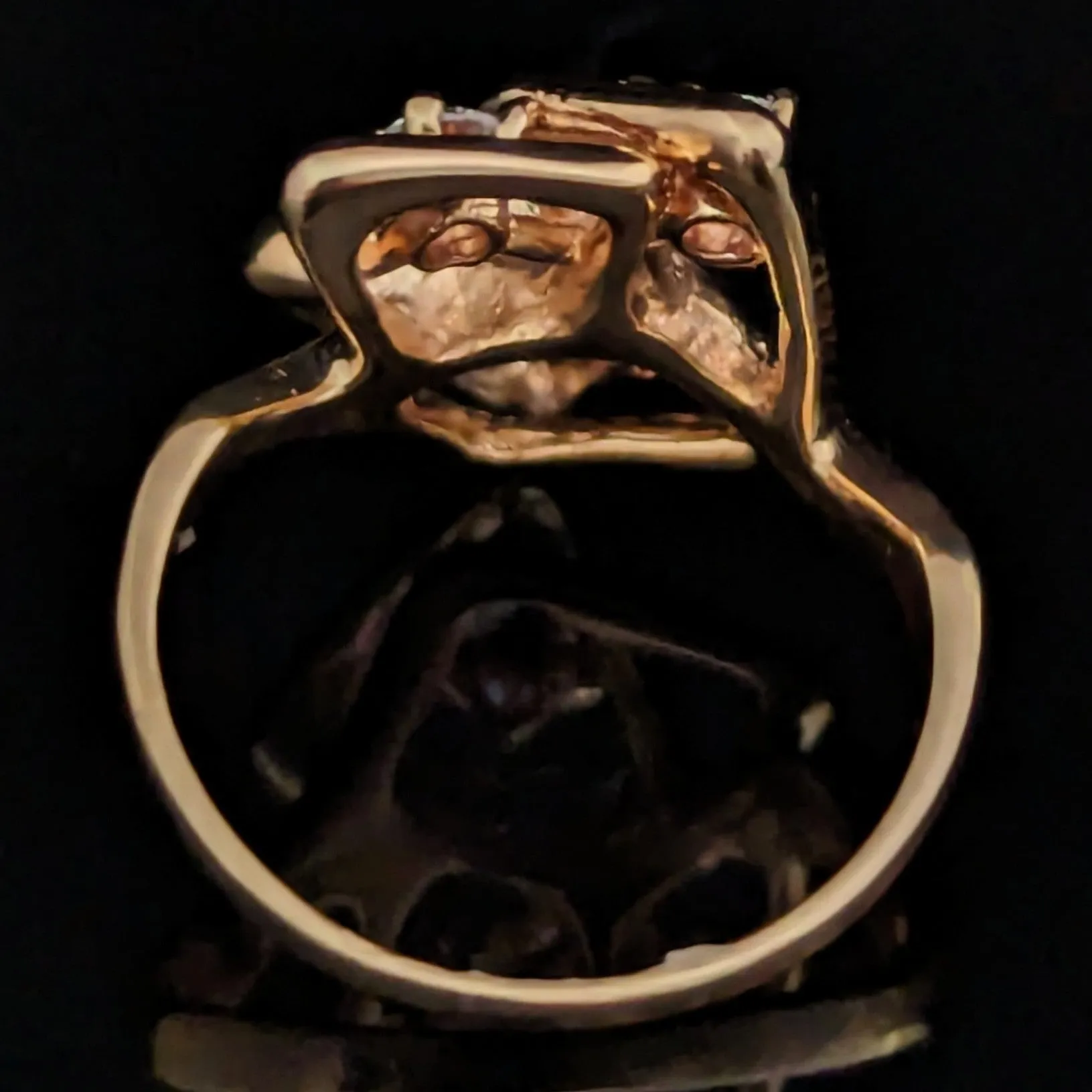 The Gilford - 1970s Diamonds Yellow Gold Sculptural Ring