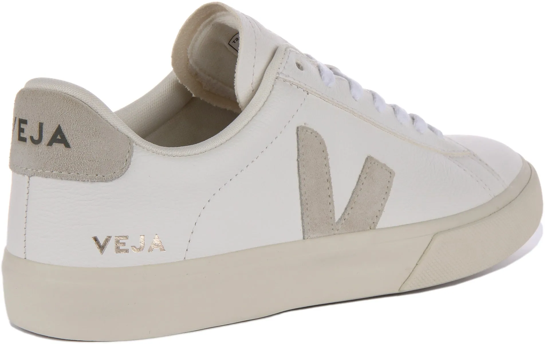 Veja Campo Chromefree In White Grey For Women