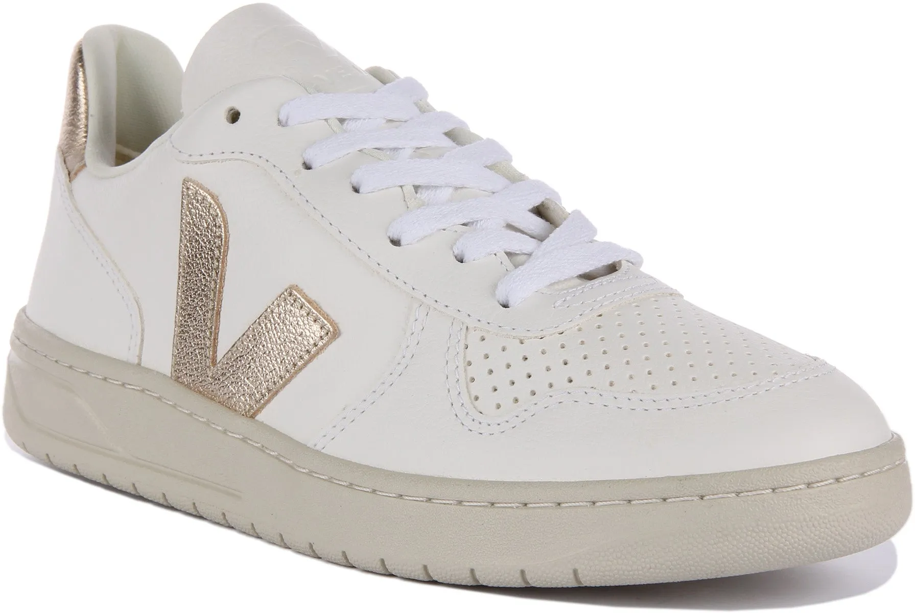 Veja V10 Chrome free In White Bronze For Women