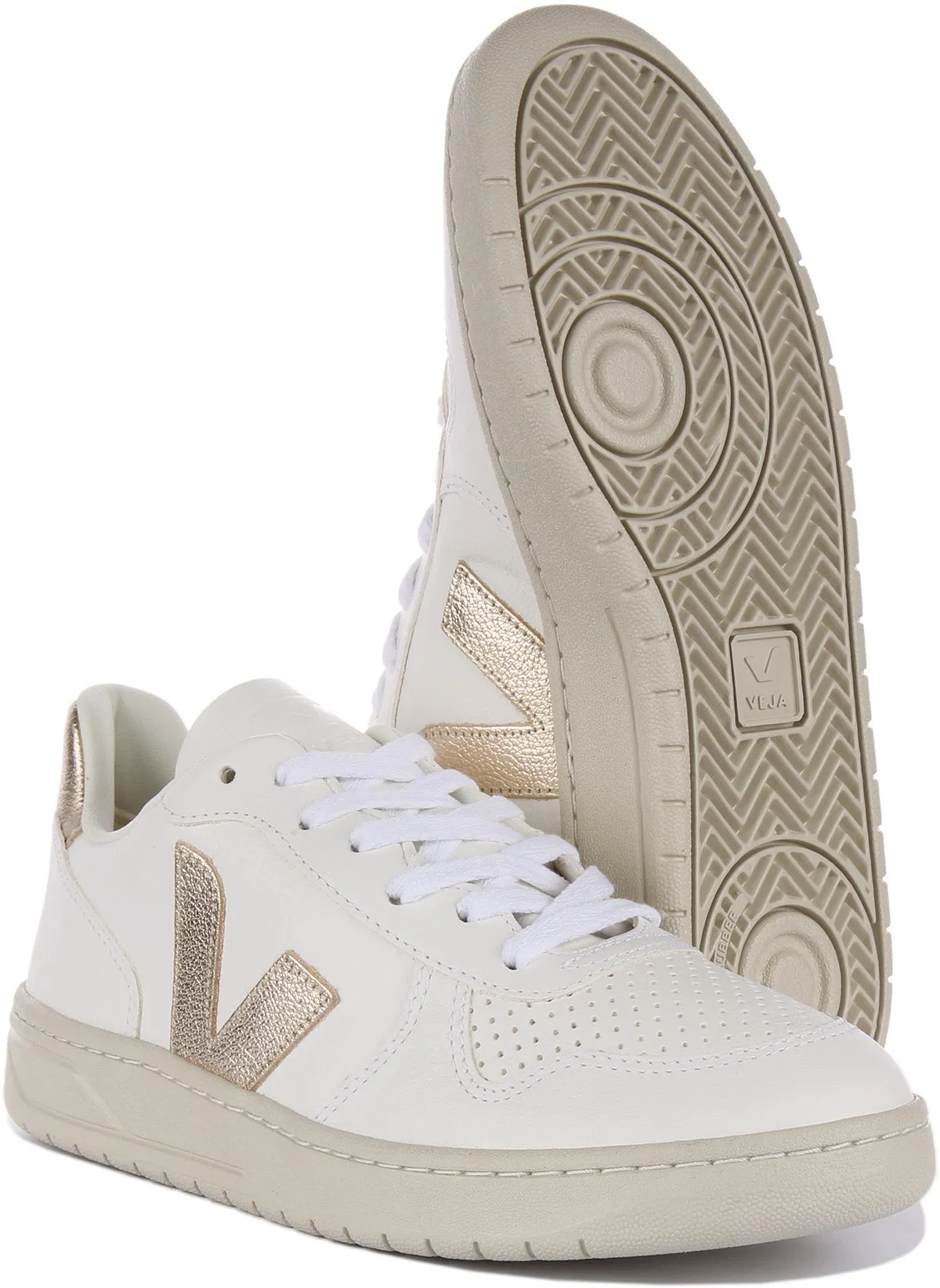 Veja V10 Chrome free In White Bronze For Women