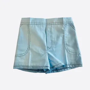 Vintage 1970s Blue Lightweight Shorts 12-18 Months