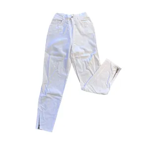 Vintage 1970s White "Cigarette" Trousers / 10-12Y