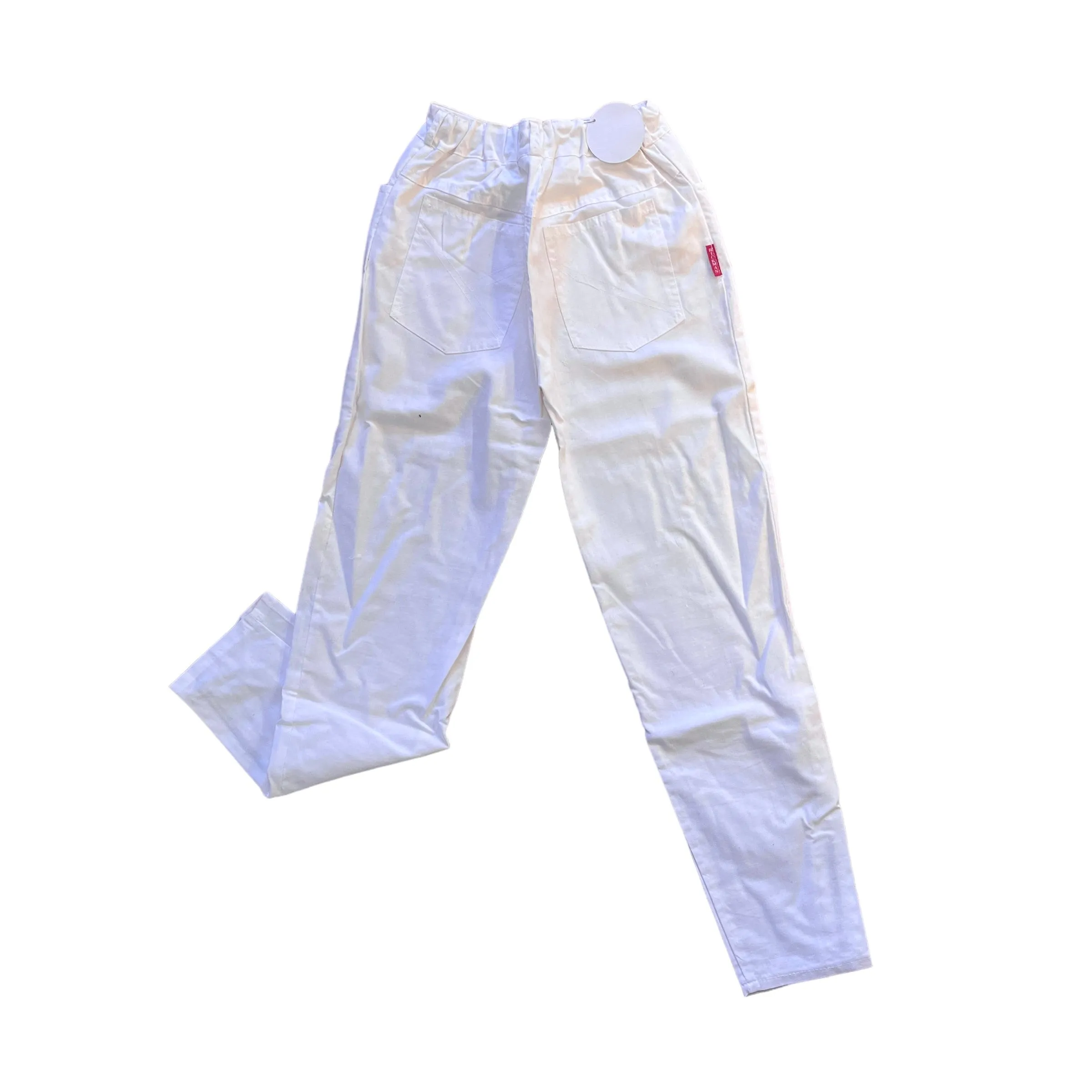 Vintage 1970s White "Cigarette" Trousers / 10-12Y