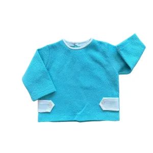 Vintage 60's Turquoise Blue Mod Top / 6-9 Months