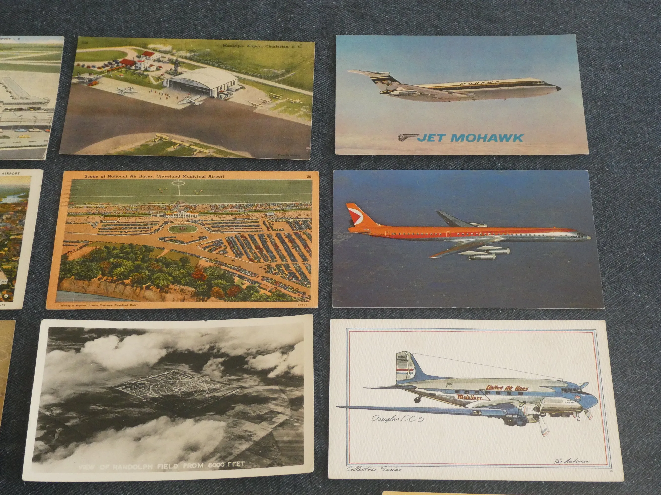 Vintage Aviation Postcards, c. 1940-1970s - Lot of 14 Cards